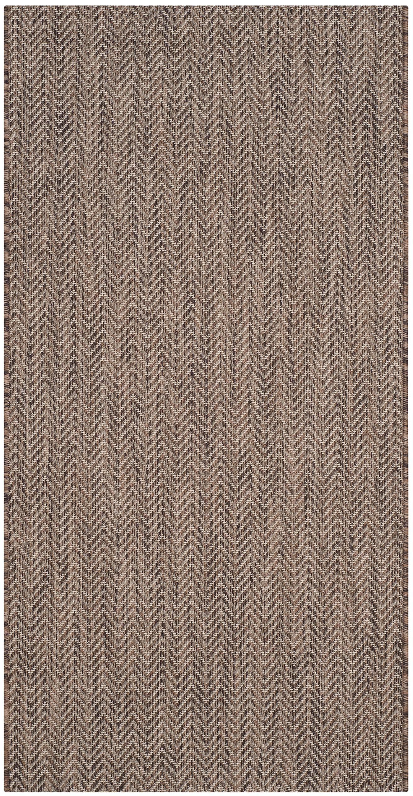 Safavieh Courtyard Collection Accent Rug - 2'3' X 5', Brown & Beige, Non-Shedding & Easy Care, Indoor/Outdoor & Washable-Ideal