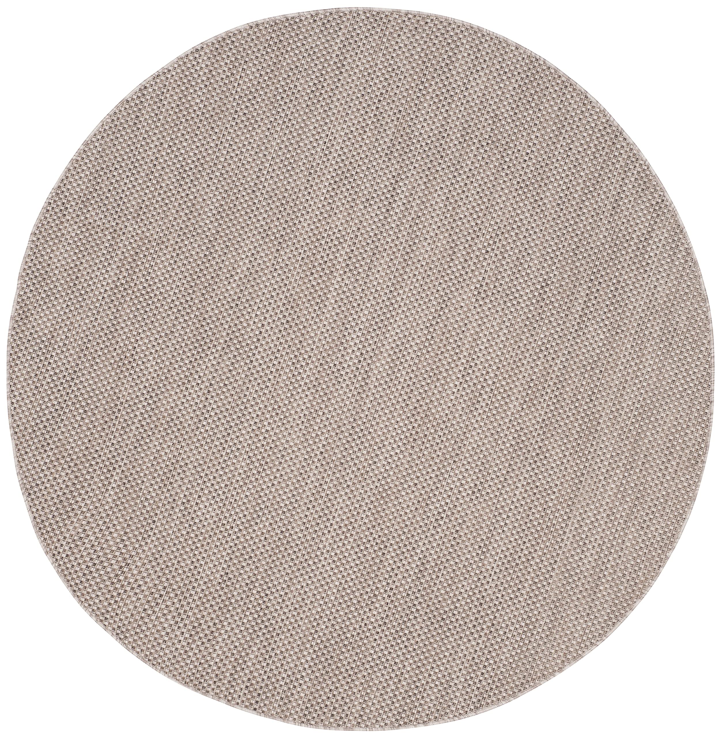 Safavieh Courtyard Collection 7'1' Round Beige/Brown Cy8521 Indoor/ Outside Waterproof Easy Cleansingpatio Backyard Mudroom Area Mat