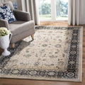 SAFAVIEH Lyndhurst Collection 7 Square Light Beige / Anthracite LNH340K Traditional Oriental Non-Shedding Living Room Bedroom D