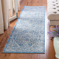 SAFAVIEH Brentwood Collection Runner Rug - 2' x 12', Ivory & Navy, Medallion Distressed Design, Non-Shedding & Easy Care, Ideal 
