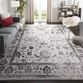 SAFAVIEH Adirondack Collection X-Large Area Rug - 12 x 18, Grey & Black, Oriental Distressed Design, Non-Shedding & Easy Care,