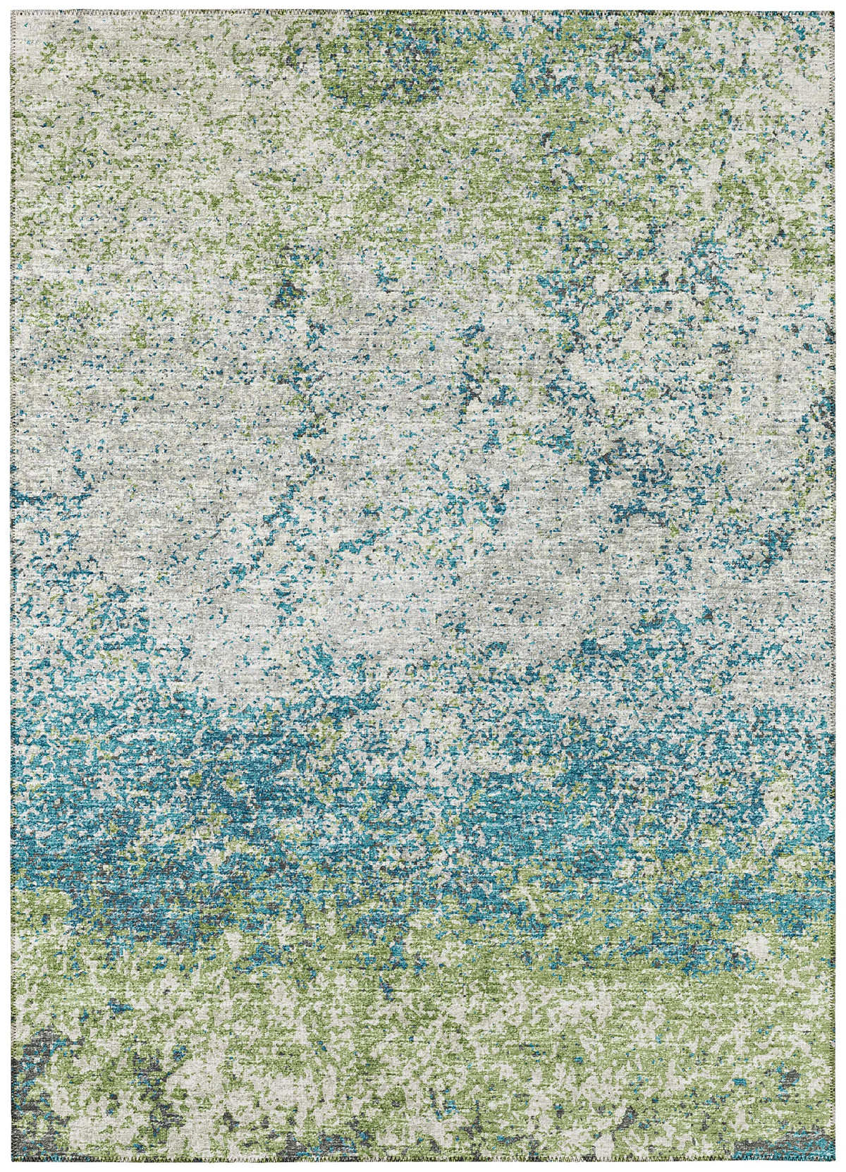 Addison Rugs Rylee Ary33 Green Washable 8' X 10' Indoor Outdoor Area Rug, Easy Clean, Machine Washable, Non Shedding, Bedroom, Entry, Living Room, Dining Room, Kitchen, Patio Rug