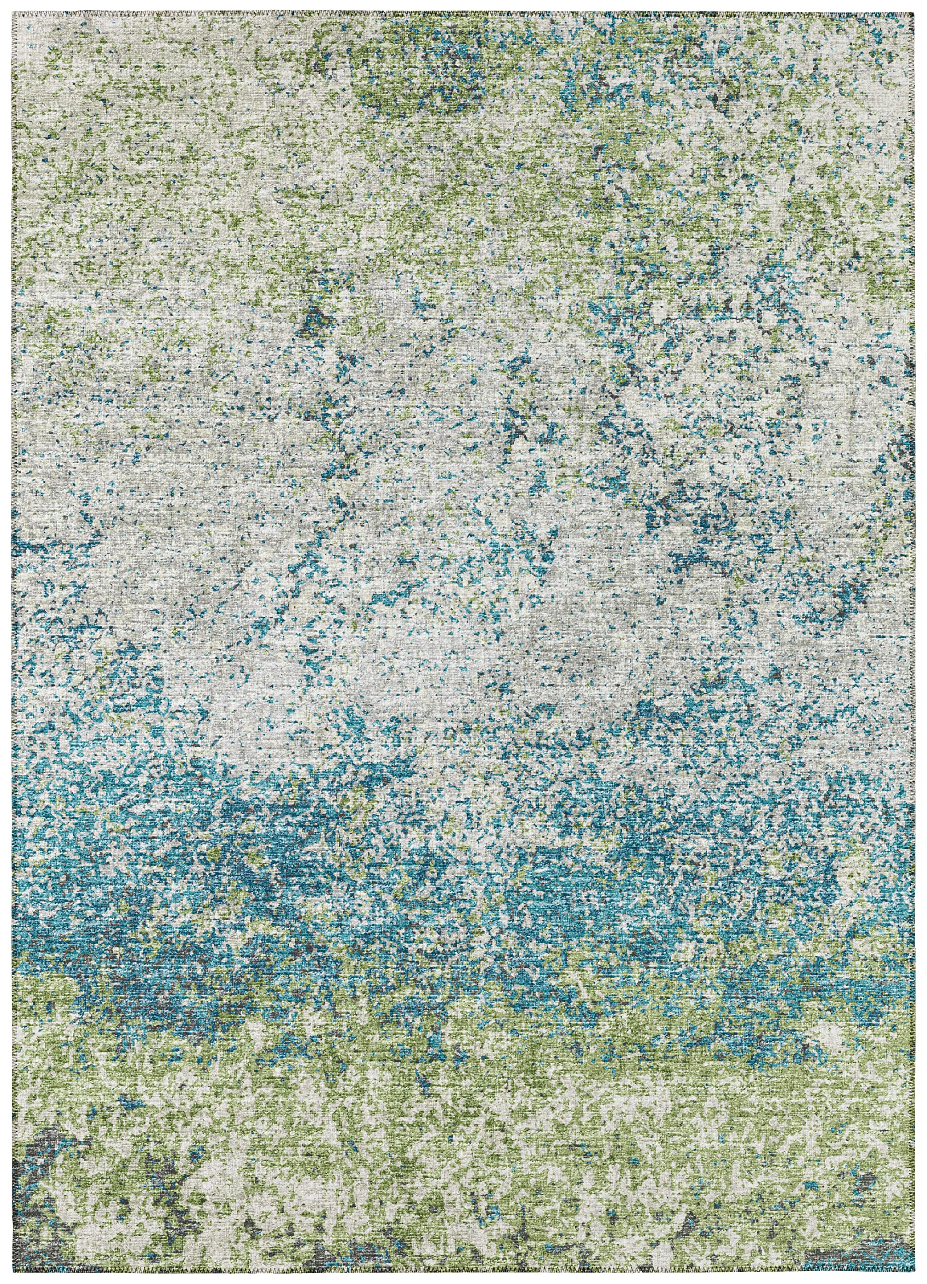 Addison Rugs Rylee Ary33 Green Washable 8' X 10' Indoor Outdoor Area Rug, Easy Clean, Machine Washable, Non Shedding, Bedroom, Entry, Living Room, Dining Room, Kitchen, Patio Rug