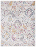 Safavieh Madison Collection 6'7'' X 9'2'' Greygold Mad600F Boho Chic Glam Paisley Non-Shedding Living Room Dining Bedroom Area R