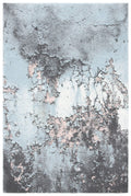 SAFAVIEH Glacier Collection Accent Rug - 23 x 4, Blue & Pink, Modern Abstract Design, Non-Shedding & Easy Care, Ideal for High