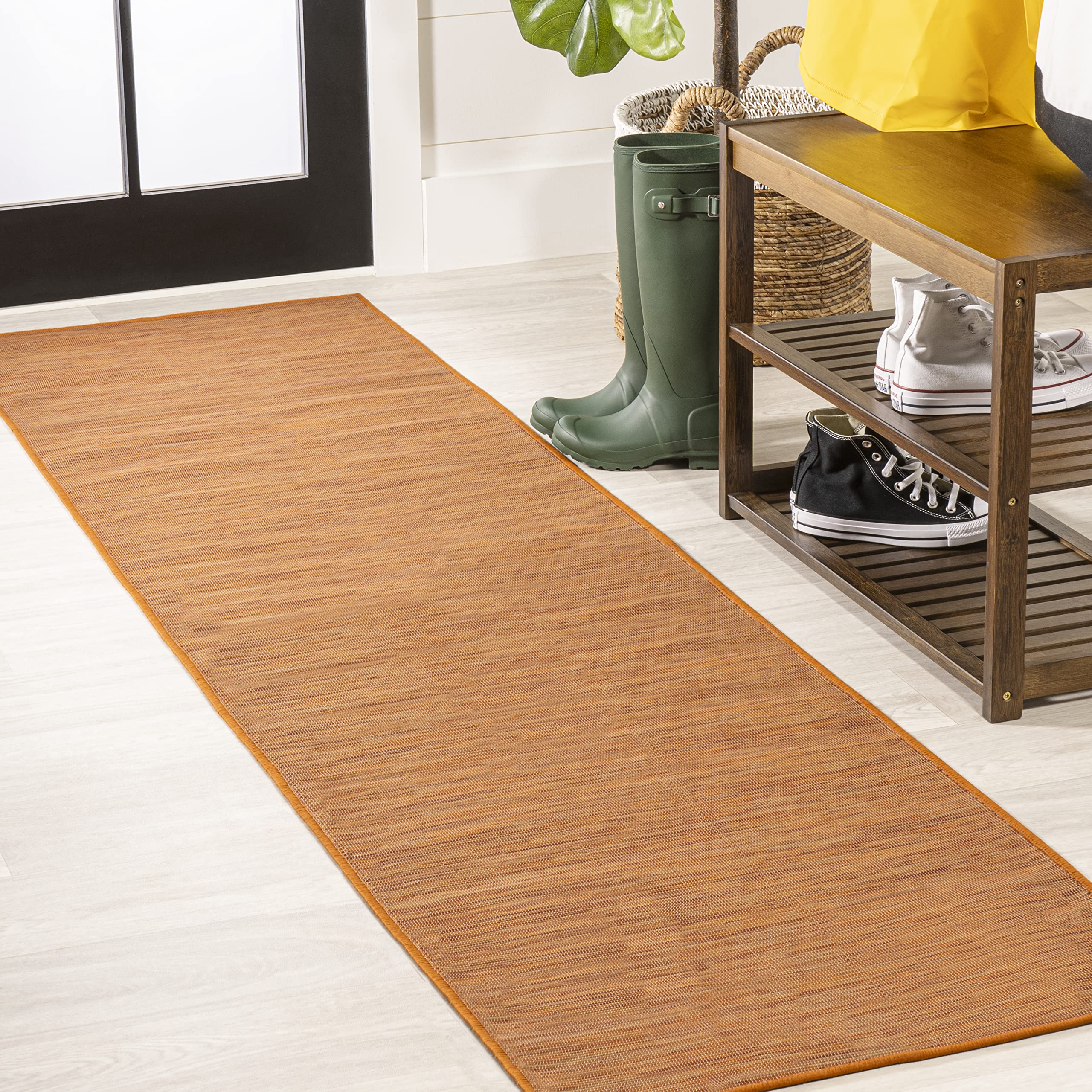 Jonathan Y Tsn100C-28 Ethan Modern Flatweave Solid Indoor/Outdoor Area-Rug, Casual, Contemporary, Coastal Easy-Cleaning,Bedroom,