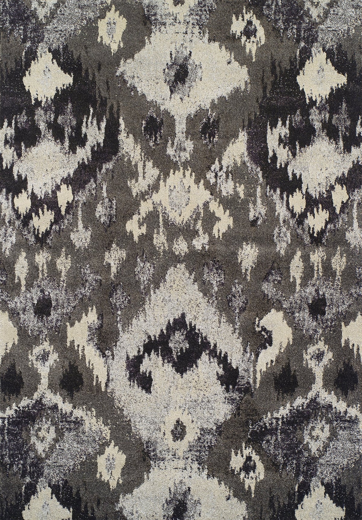 Addison Rugs Platinum 7'10&quot; X 10'7&quot; Ikat Transitional Fabric Area Rug In Gray