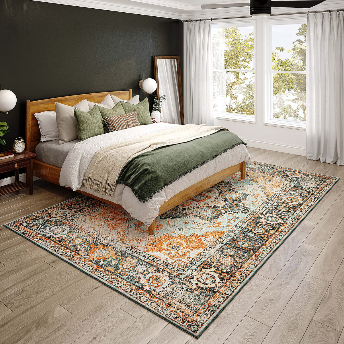 Dalyn Rugs Jericho Jc2 Mist 5' X 7'6&quot; Rectangle Soft Area Rug, Easy Clean, Non Shedding, Bedroom, Entry, Living Room, Dining Room, Kitchen Rug