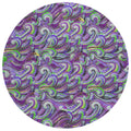 Addison Rugs Surfside Asr44 Purple 8' X 8' Indoor Outdoor Round Rug, Easy Clean, Machine Washable, Non Shedding, Bedroom, Living Room, Dining Room, Kitchen, Patio Rug