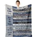 Yamco Dad Gifts Blanket - Dad Gifts From Daughter - Dad Gifts From Son 60'X50' Blankets - Dad Birthday Gifts - Gifts For Daddy