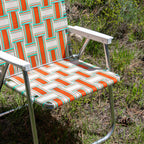 Lawn Chair Usa | Folding Aluminum Webbed Chair For Camping, Sports, And Beach | Magnum - Surfside