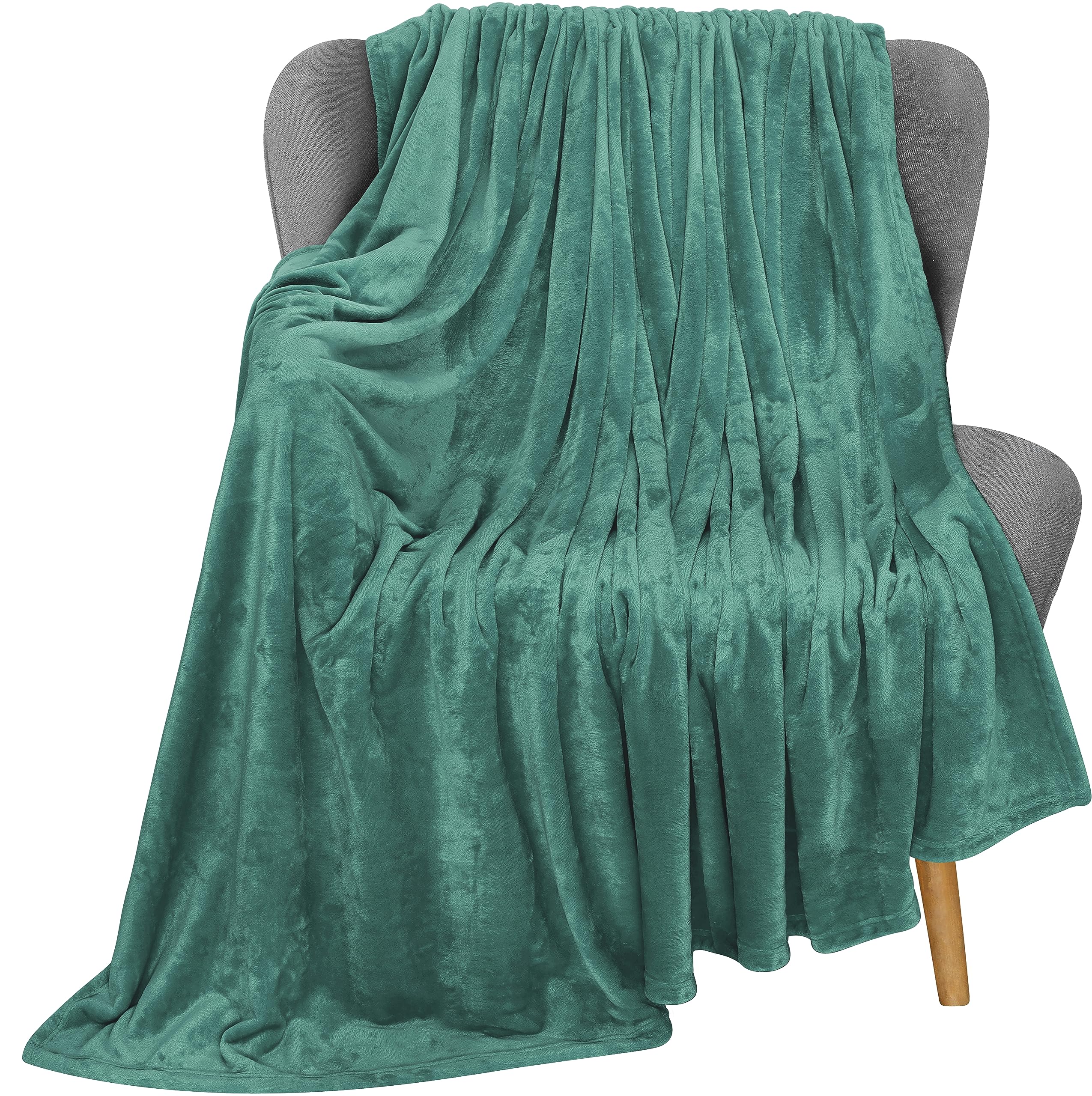 Utopia Bedding Fleece Blanket Throw Size Celadon 300Gsm Luxury Fuzzy Soft Anti-Static Microfiber Bed Blanket (60X50 Inches)