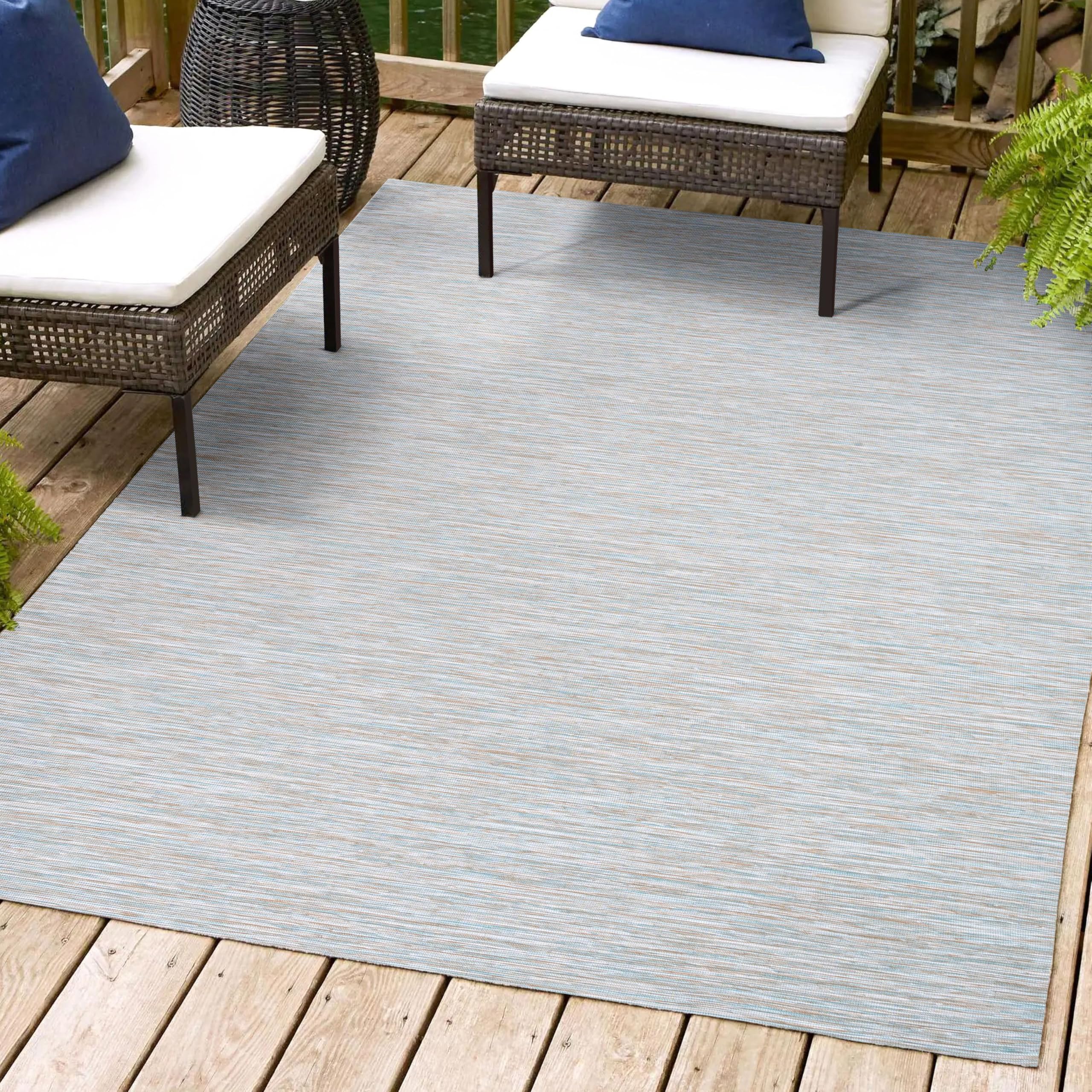Jonathan Y Tsn100A-9 Ethan Modern Flatweave Solid Indoor Outdoor -Area Rug Casual Contemporary Solid Coastal Easy-Cleaning Bedro