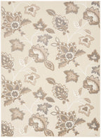 Nourison Aloha Indoor/Outdoor Beige 3'6' X 5'6' Area Rug, Easy Cleaning, Non Shedding, Bed Room, Living Room, Dining Room, Kitchen (4X6)