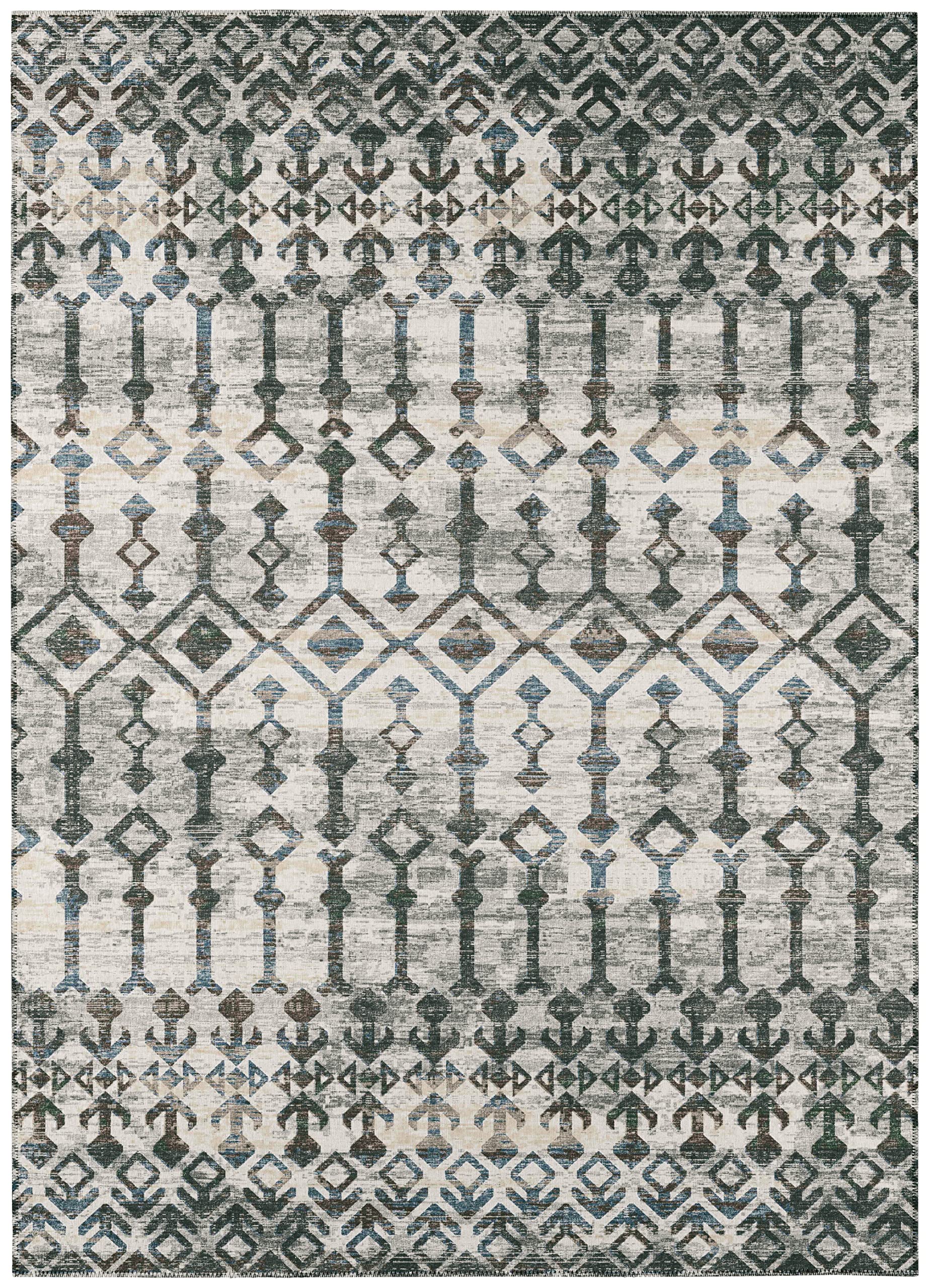 Addison Rugs Bravado Abv38 Ash Washable 5' X 7'6" Indoor Outdoor Area Rug, Easy Clean, Machine Washable, Non Shedding, Bedroom, Entry, Living Room, Dining Room, Kitchen, Patio Rug