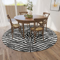 Addison Rugs Safari Asf31 Pearl Washable 8' X 8' Indoor Outdoor Round Rug, Easy Clean, Machine Washable, Non Shedding, Bedroom, Entry, Living Room, Dining Room, Kitchen, Patio Rug