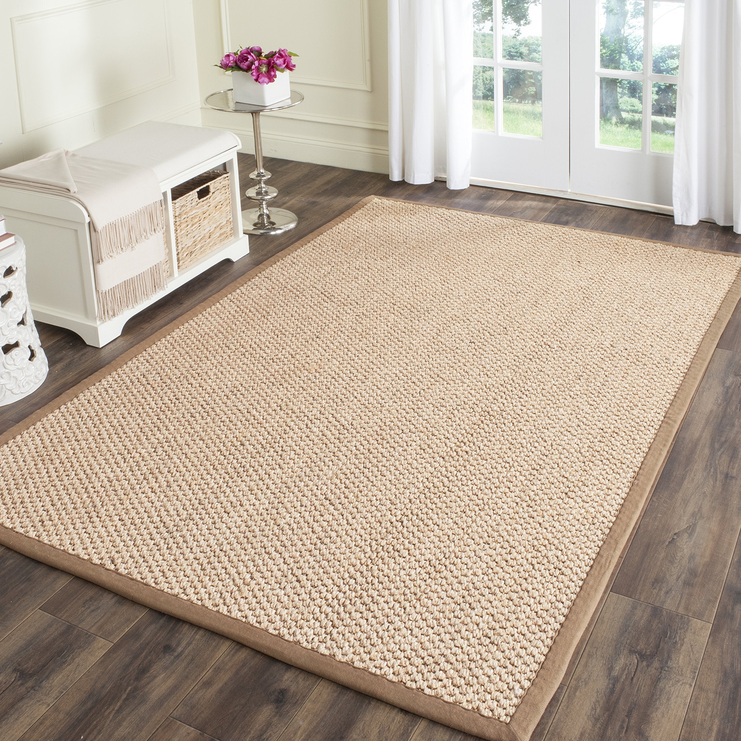 SAFAVIEH Natural Fiber Collection Area Rug - 5 x 8, Natural, Sisal Design, Easy Care, Ideal for High Traffic Areas in Living R