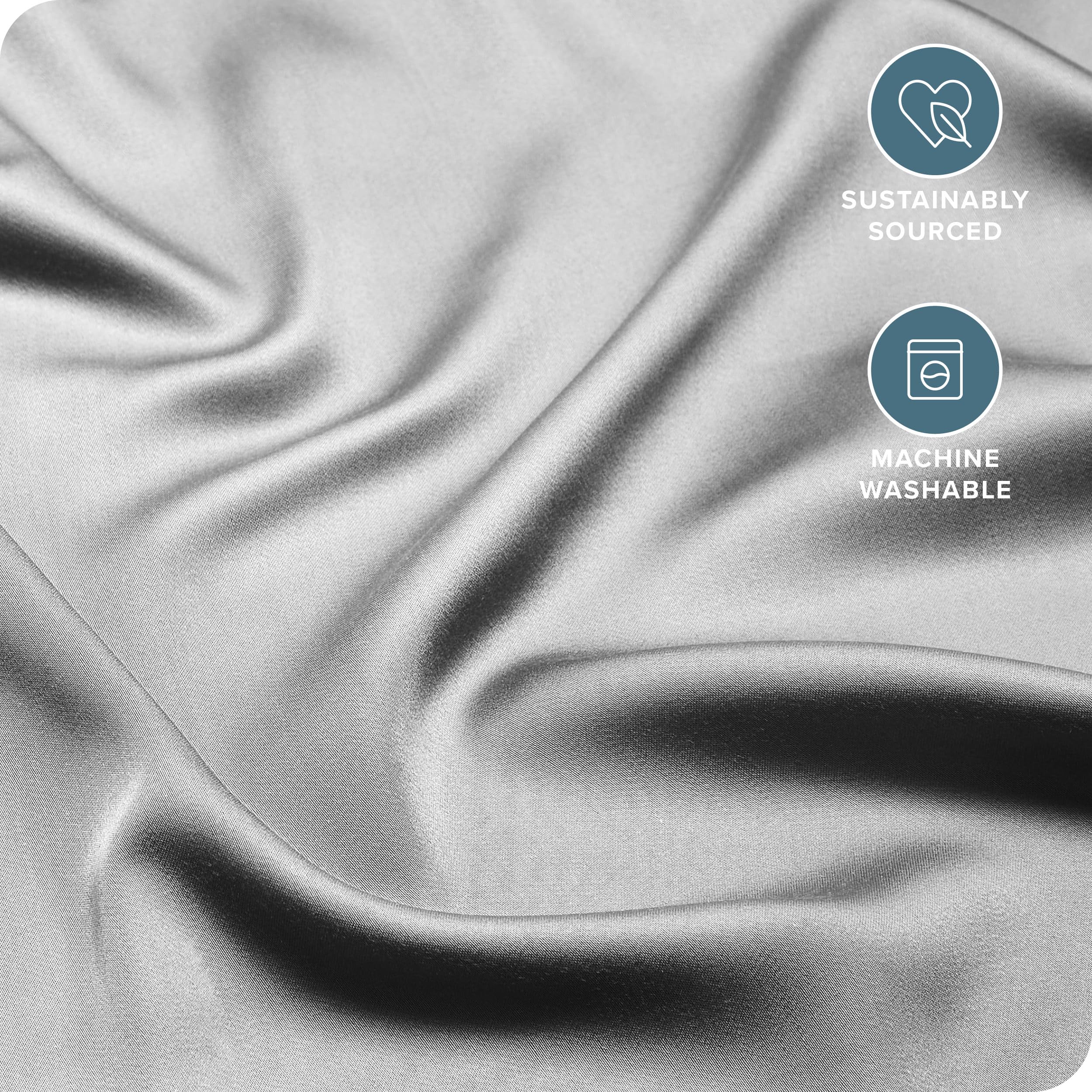 Bare Home 100% Rayon Made From Bamboo Luxury King Sheet Set - 4 Piece Bedding Set - Deep Pockets - Cooling Sheets - Breathable -