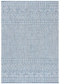 Safavieh Courtyard Collection 2' X 3'7' Blue / Navy Cy8235 Indoor/ Outdoor Patio Backyard Mudroom Accent Rug