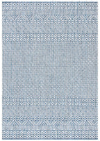 Safavieh Courtyard Collection 2'7' X 5' Blue / Navy Cy8235 Indoor-Outdoor Waterproof Easy-Cleaning Patio Backyard Mudroom Area-Rug