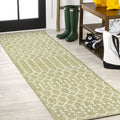 Jonathan Y Smb108N-210 Ourika Moroccan Geometric Textured Weave Indoor Outdoor Area Rug, Coastal,Traditional,Transitional Easy C