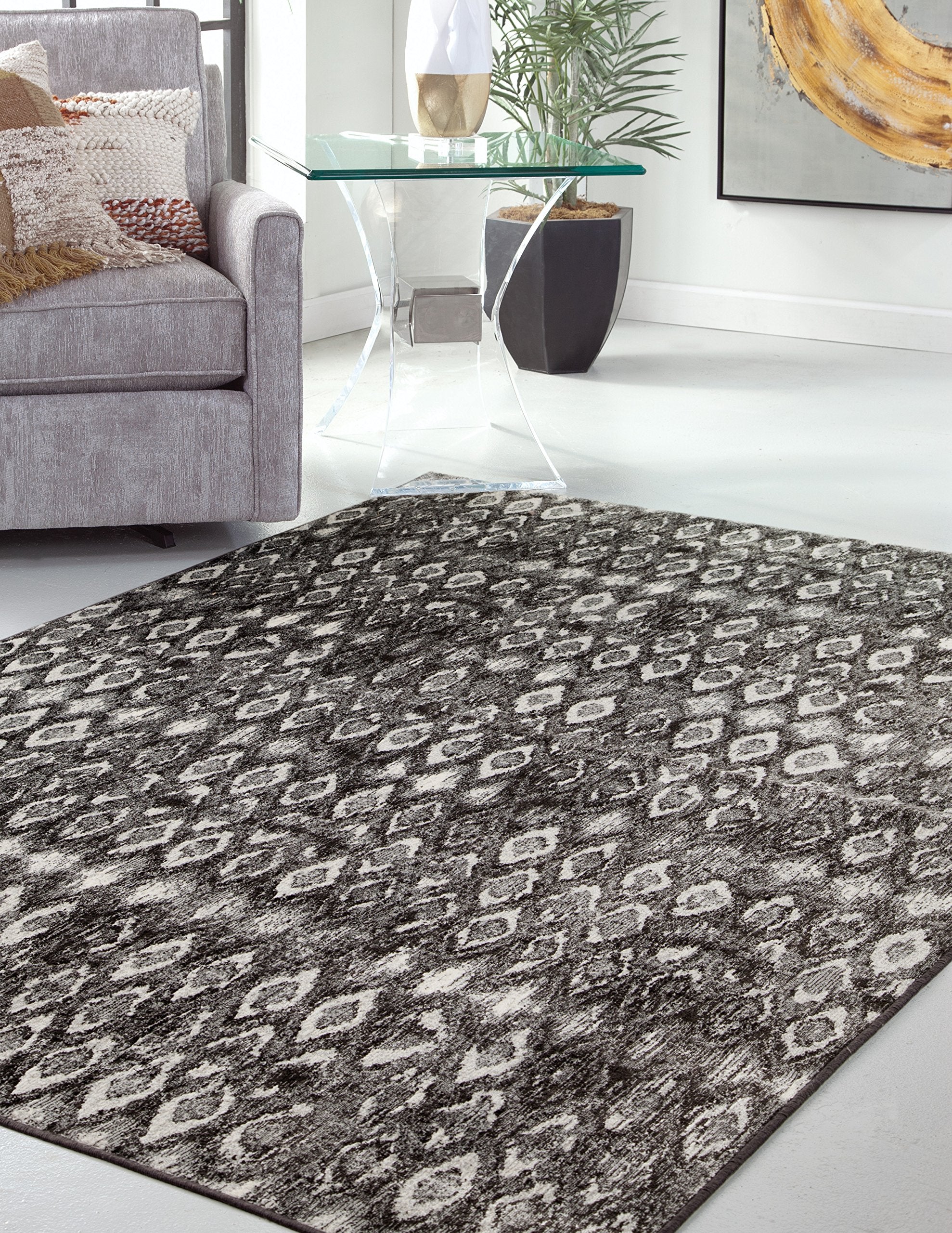 Abacasa Sonoma Mabel Charcoal, Grey, And Ivory Area Rug