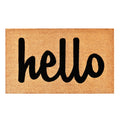 Calloway Mills 100341729Nbs Script Hello Doormat Natural/Black, 17' X 29'