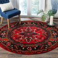 SAFAVIEH Vintage Hamadan Collection 10 Round Red/Multi VTH211A Oriental Traditional Persian Non-Shedding Living Room Bedroom Ar
