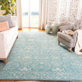 SAFAVIEH Evoke Collection 3 x 5 Light Blue/Ivory EVK270D Shabby Chic Distressed Non-Shedding Living Room Bedroom Accent Rug