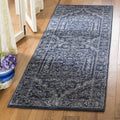 SAFAVIEH Adirondack Collection Runner Rug - 26 x 16, Navy & Ivory, Oriental Medallion Design, Non-Shedding & Easy Care, Ideal 