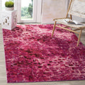 SAFAVIEH Monaco Collection Accent Rug - 3 x 5, Fuchsia, Boho Chic Abstract Watercolor Design, Non-Shedding & Easy Care, Ideal 