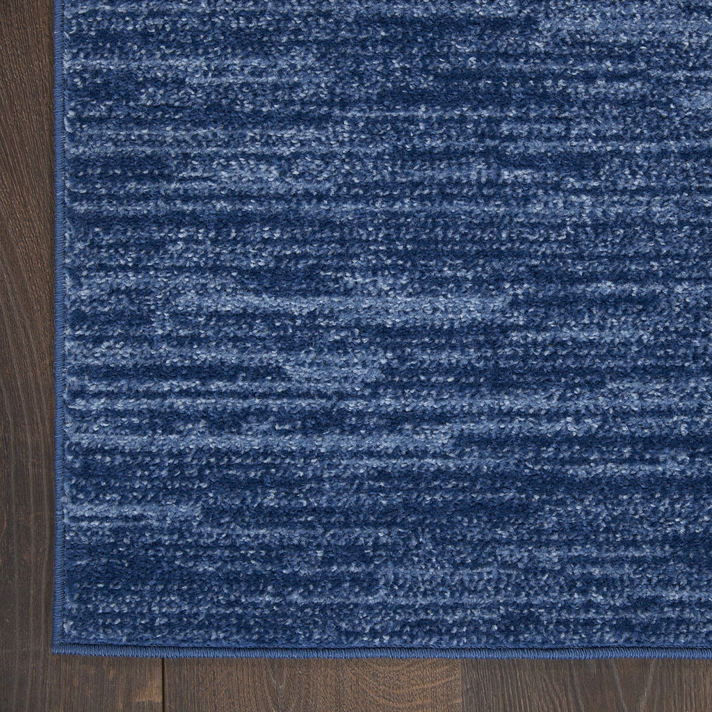 Nourison Essentials Indoor/Outdoor Navy Blue 3' X 5' Area Rug, Easy -Cleaning, Non Shedding, Bed Room, Living Room, Dining Room, Backyard, Deck, Patio (3X5)