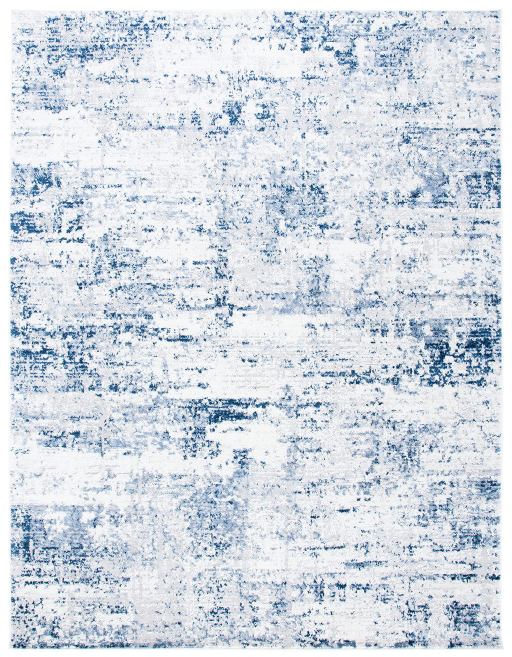 Safavieh Amelia Collection X-Large Area Rug - 12' X 18', Ivory & Navy, Modern Abstract Design, Non-Shedding & Easy Care, Ideal F