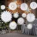TUPARKA White Paper Snowflake Decorations Frozen Birthday Party Supplies Winter Wonderland Party Decorations Christmas Snowflake