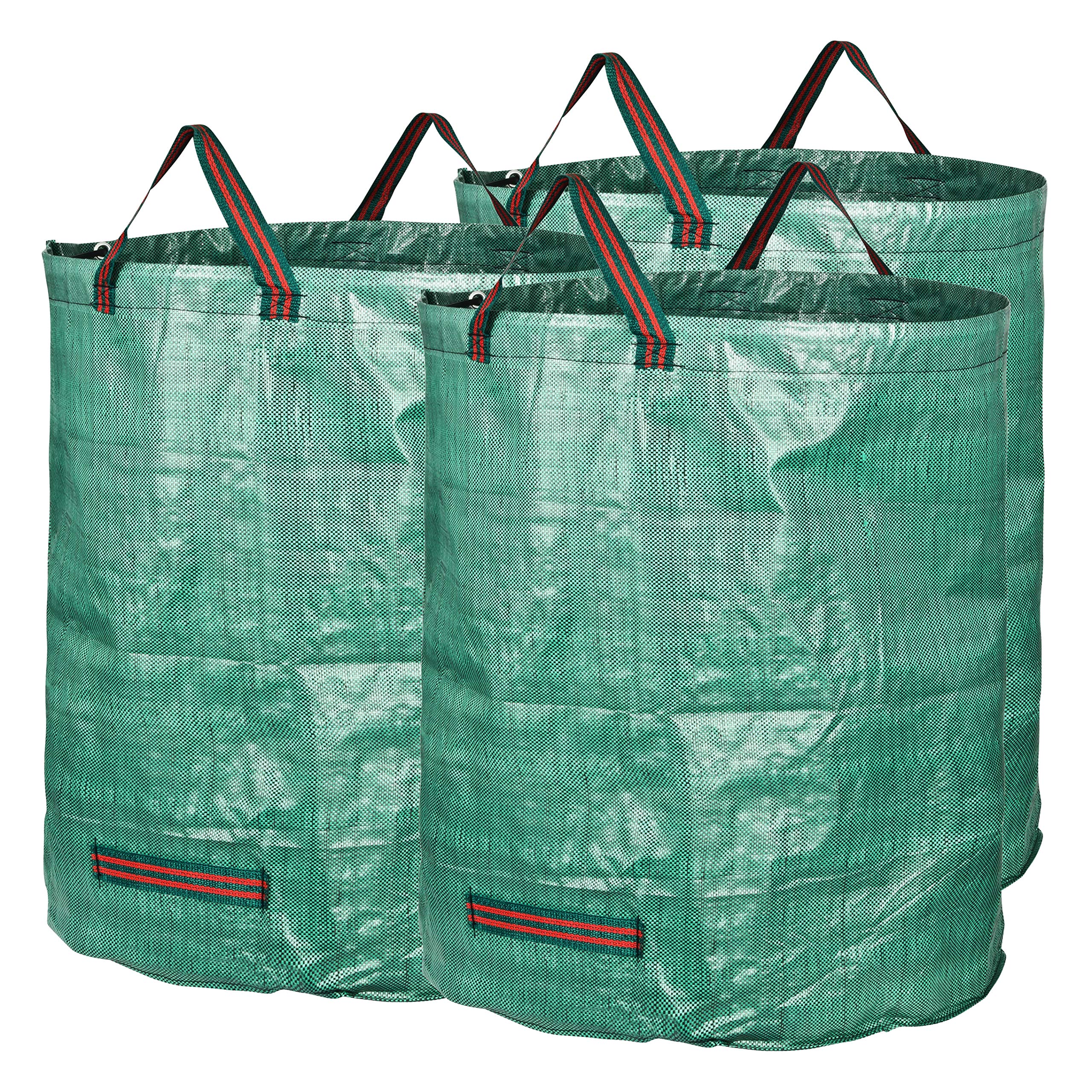 Gardenmate 3-Pack 72 Gallons Reusable Garden Waste Bags (H30, D26 Inches) - Yard Waste Bags