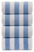Large Turkish Beach Towel, Pool Towel with Cabana Stripe, Eco Friendly, 100% Turkish Cotton (30x60 inches) by Turkuoise Towel (B