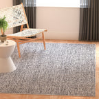 SAFAVIEH Abstract Collection Accent Rug - 3' x 5', Black & Ivory, Handmade Wool, Ideal for High Traffic Areas in Entryway, Livin