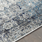 Livabliss Desta Vintage Oriental Area Rug,7'10'' X 10'2'',Blue/Grey