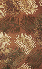 HomeRoots 30' X 50' Wool Rust Area Rug