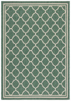 Safavieh Courtyard Collection 9' X 12' Dark Green/Beige Cy6918 Trellis Indoor/ Outdoor Waterproof Easy Cleaning Patio Backyard Mudroom Area Rug