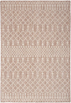 Nourison Positano Indoor/Outdoor Beige 7' X 10' Area Rug, Easy Cleaning, Non Shedding, Bed Room, Living Room, Dining Room, Deck, Backyard, Patio (7X10)