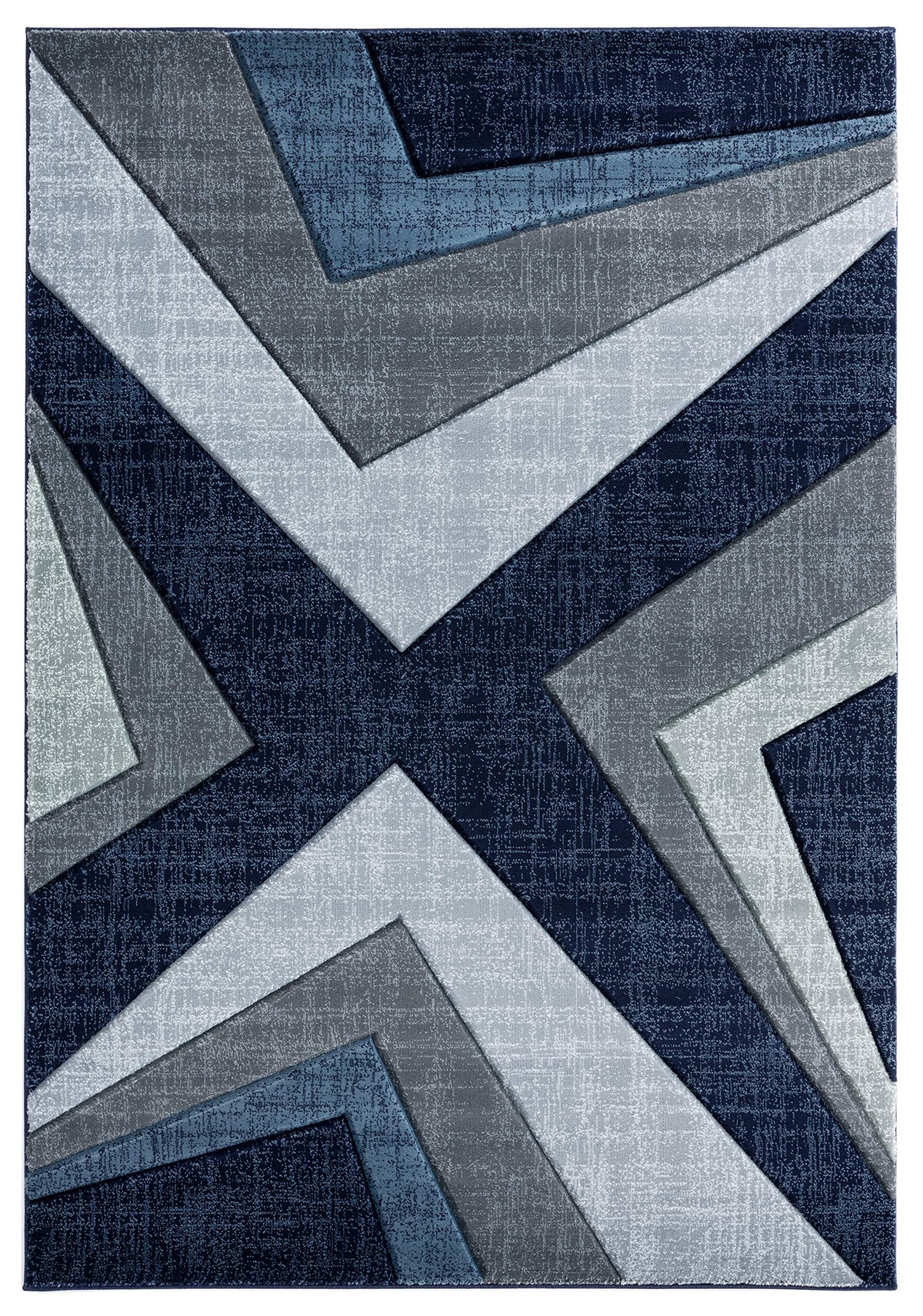 United Weavers Of America Bristol Zine Navy Area Rug, 710 Inch  X 106 Inch
