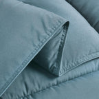 Chezmoi Collection China Blue Down Alternative Comforter Oversized King - 3-Piece Lightweight Comforter Set - All Seasons Microf