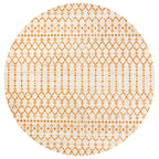 Jonathan Y Smb108O-5R Ourika Moroccan Geometric Textured Weave Indoor Outdoor Area Rug, Bohemian Coastal Modern Easy Cleaning,Be