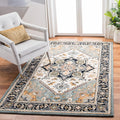SAFAVIEH Heritage Collection Accent Rug - 3 x 5, Grey & Green, Handmade Traditional Oriental Wool, Ideal for High Traffic Area