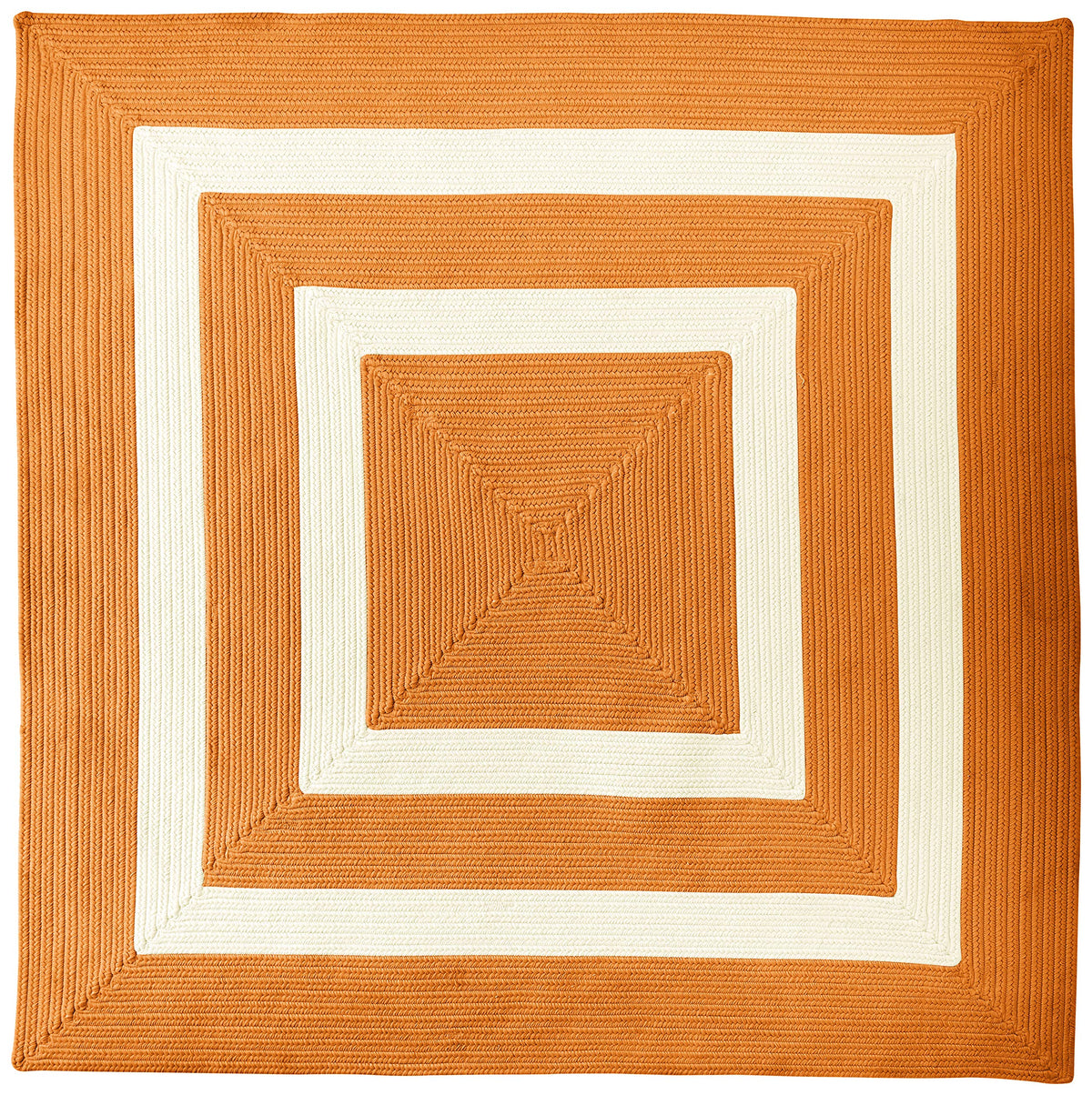 La Playa Area Rug 7X7 Tangerine