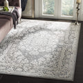 SAFAVIEH Reflection Collection 6'7'' Square Dark Grey / Cream RFT664B Vintage Distressed Area Rug
