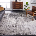 SAFAVIEH Adirondack Collection Area Rug - 5'1'' x 7'6'', Silver & Black, Modern Abstract Design, Non-Shedding & Easy Care, Ideal