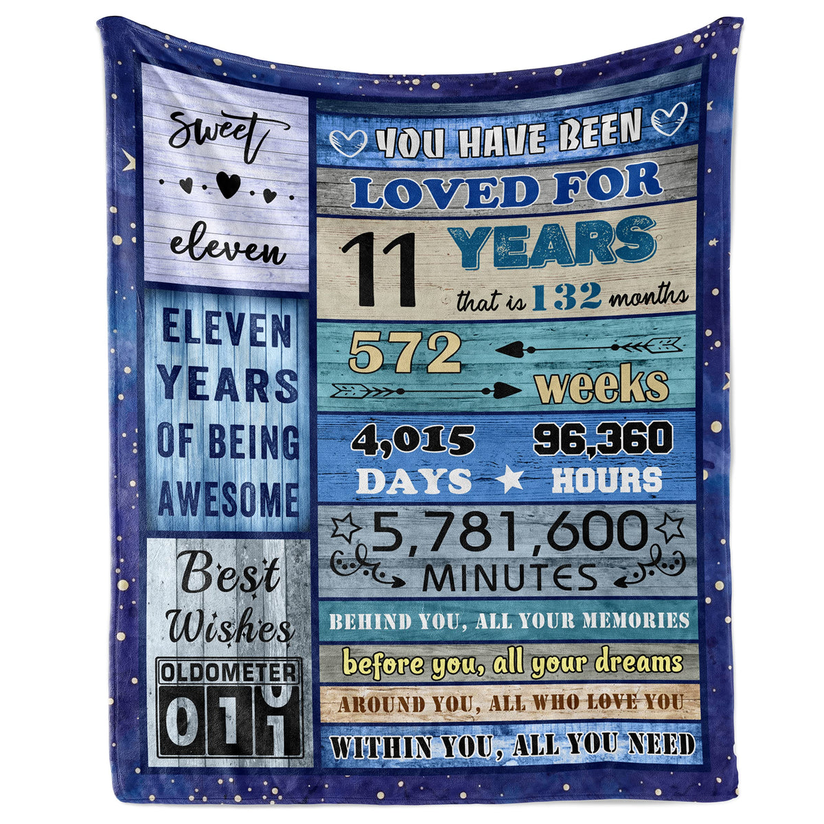 Julazy Birthday Gifts For 11 Year Old Girls Boys, 11 Year Old Girl Birthday Gifts Blanket 60'X50', 11Th Birthday Decorations F