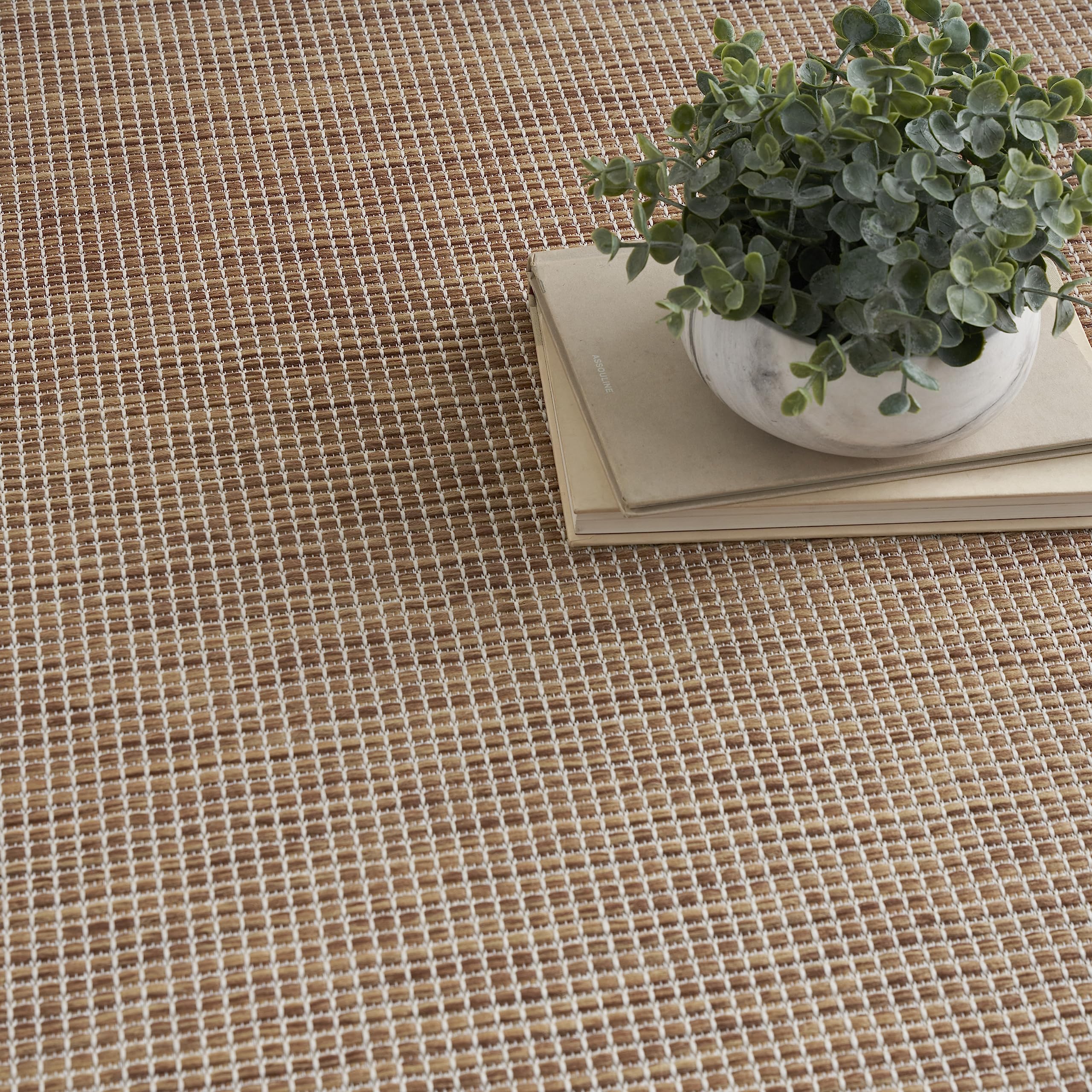 Nourison Positano Indoor/Outdoor Jute 9' X 12' Area Rug, Easy Cleaning, Non Shedding, Bed Room, Living Room, Dining Room, Backyard, Deck, Patio (9X12)